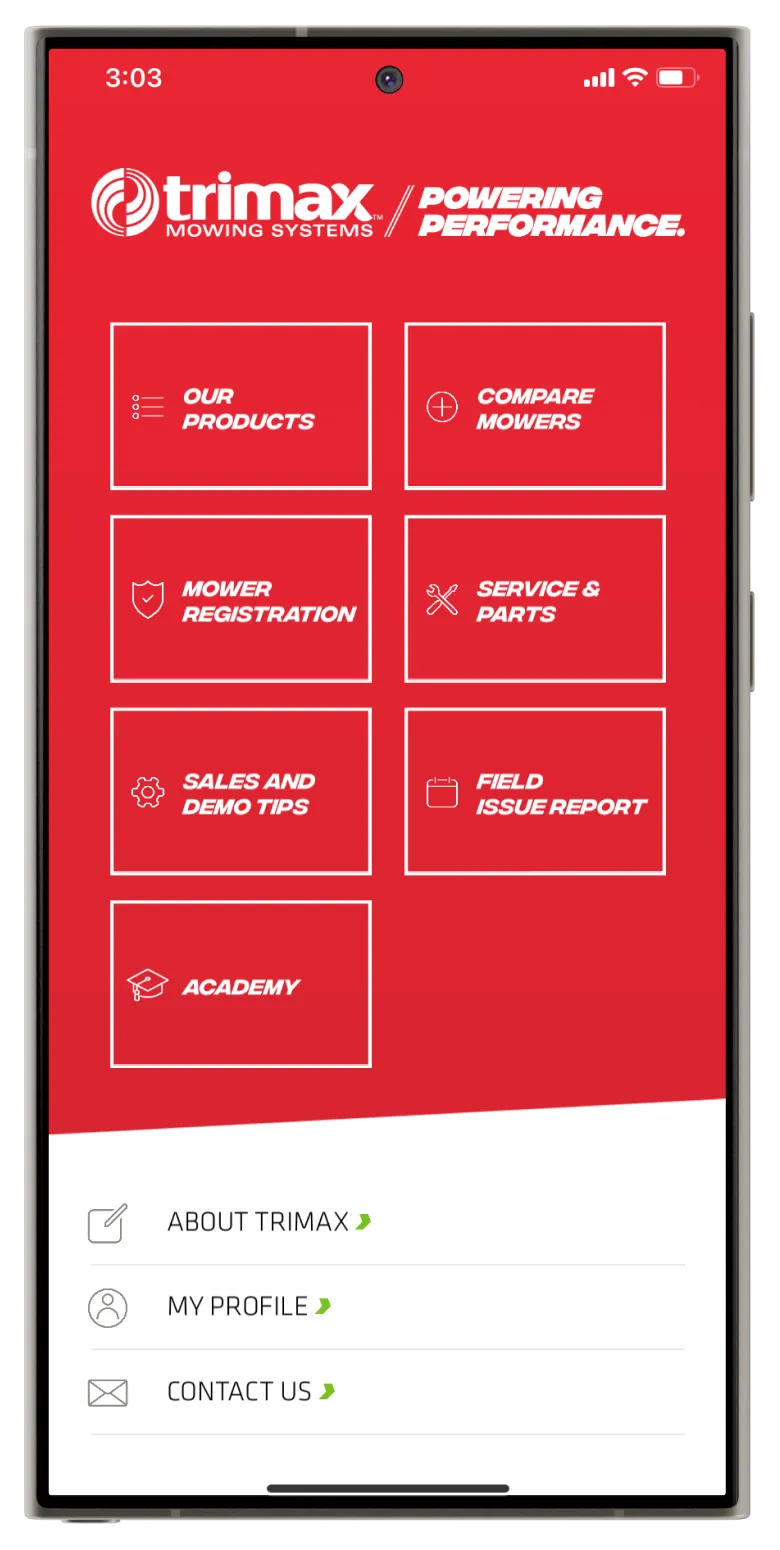 Trimax Dealer App on Android
