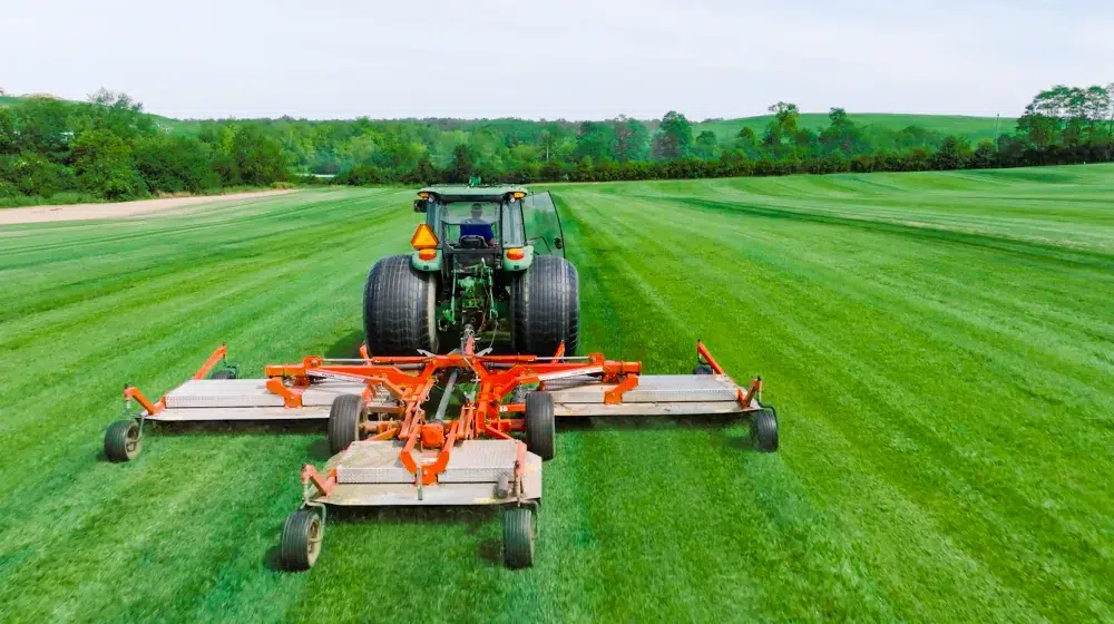 Kentucky Turf Company mowing with Trimax Vulcan