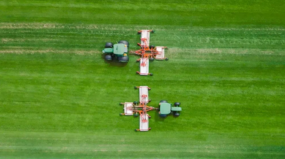 Kentucky Turf Company mowing with Trimax Vulcan